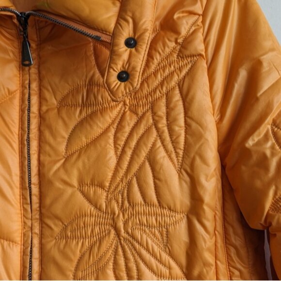Luisa Cerano orange floral puffer jacket - Picture 6 of 7